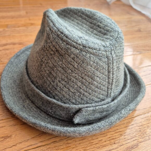 Dobbs Fifth Avenue Vintage Fedora Men's Hat Harris Tweed Pinstripe Wool - Picture 3 of 10
